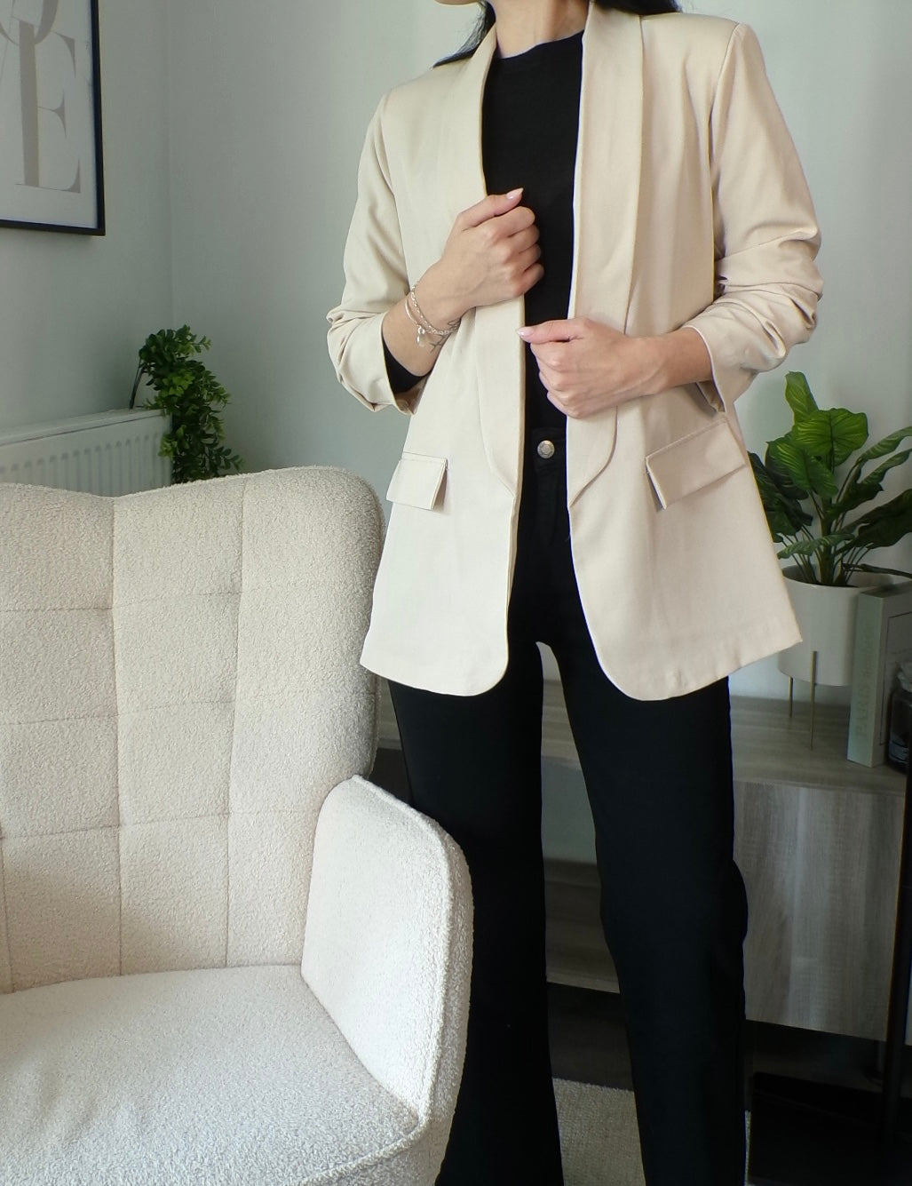 Blazer élégant - beige