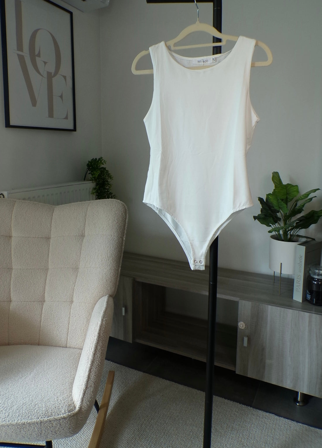 Body seconde peau sans manches - blanc