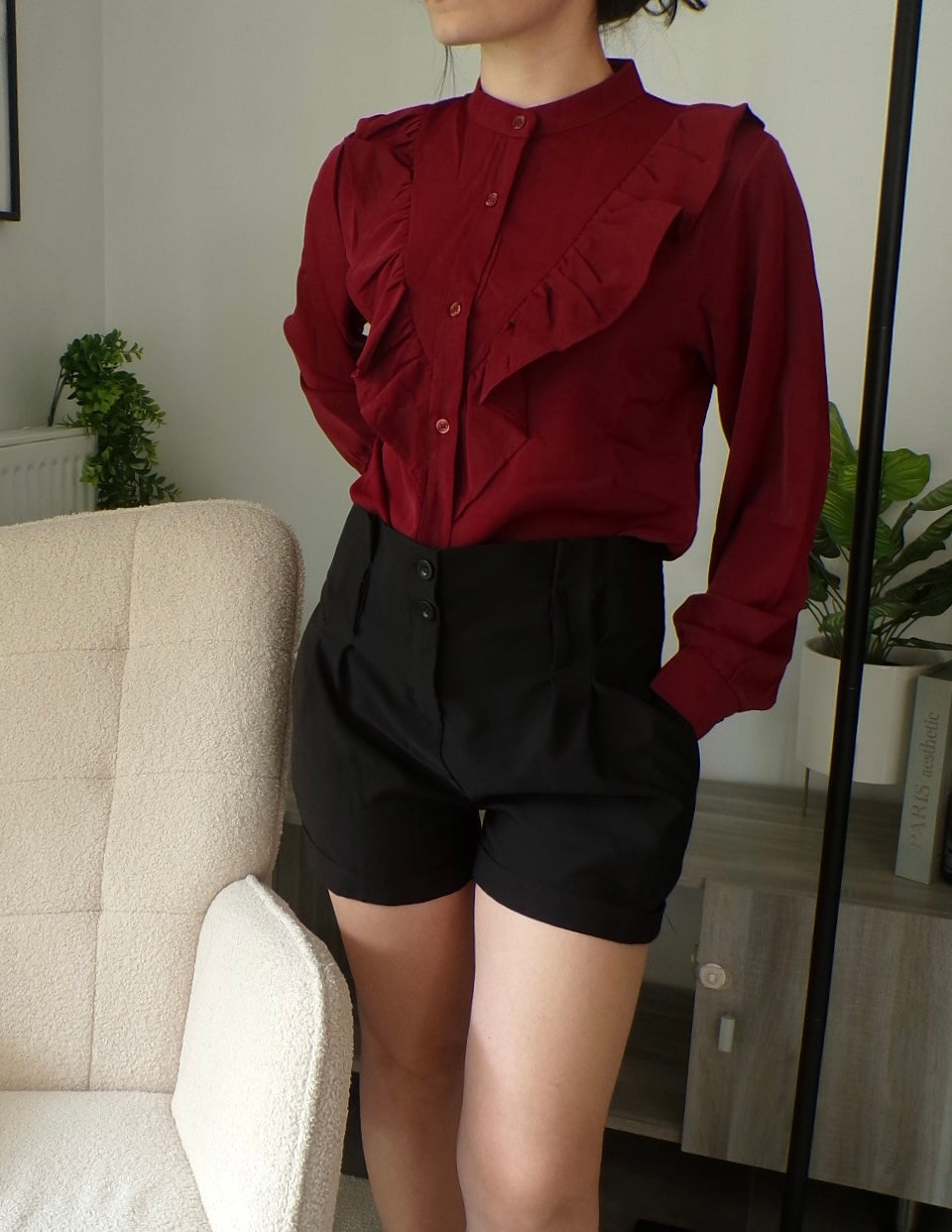 Chemise à volant