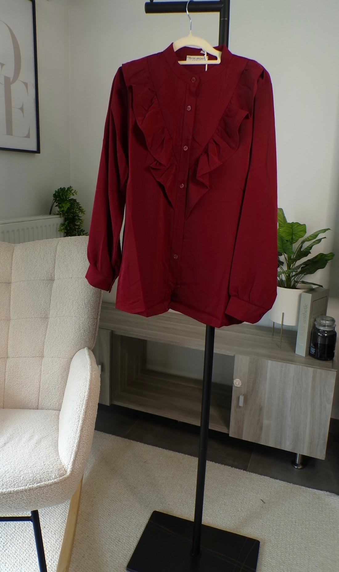 Chemise à volant