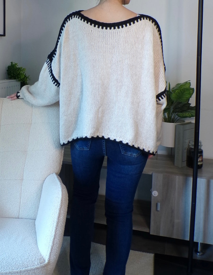 Pull oversize en mohair doux