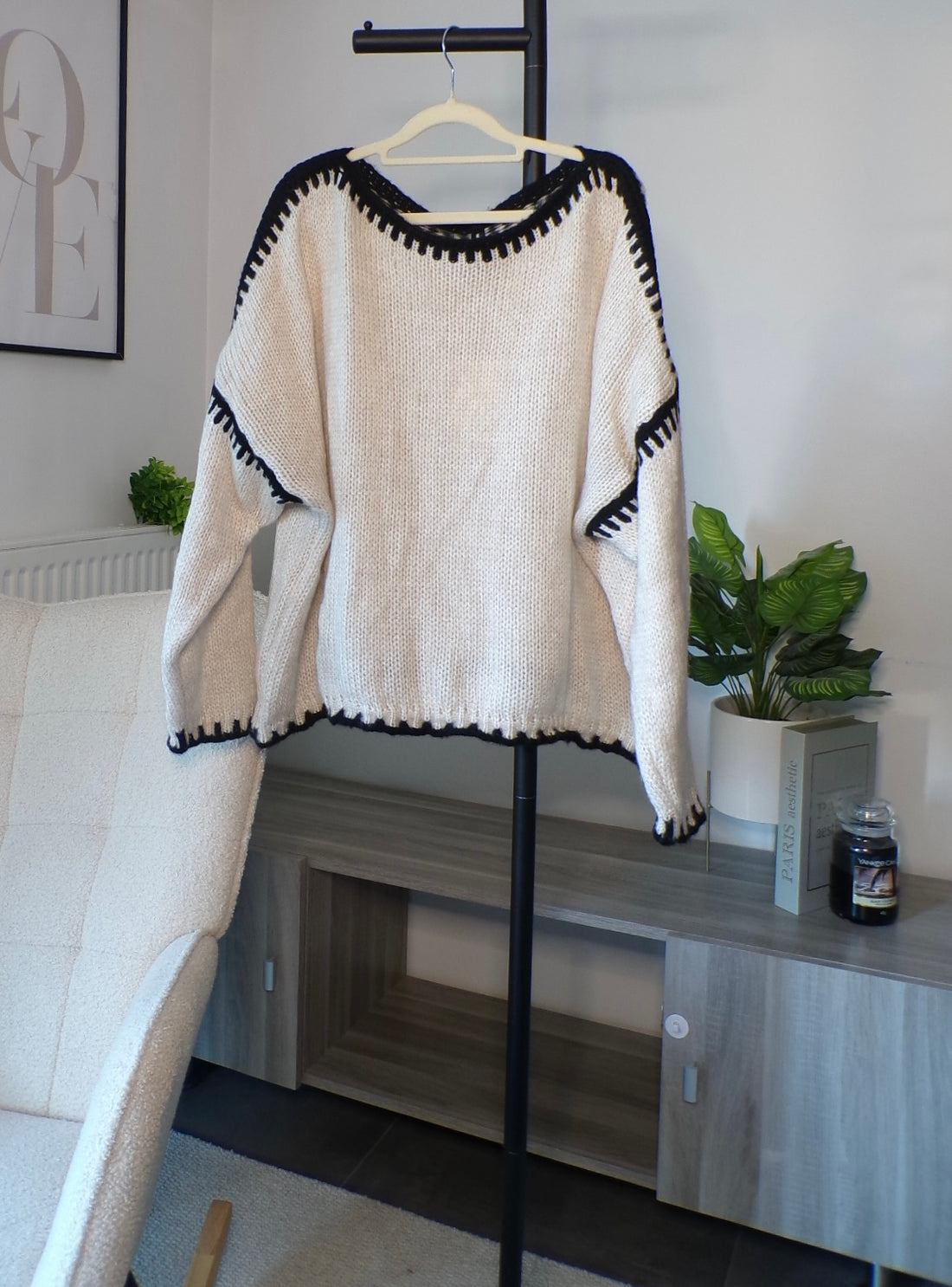 Pull oversize en mohair doux