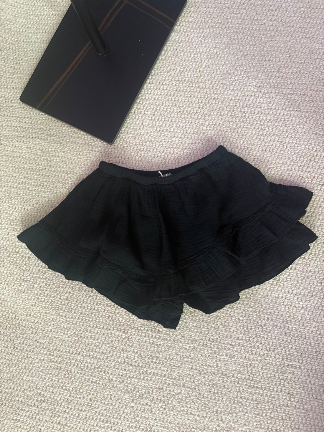 Jupe-short en gaze de coton