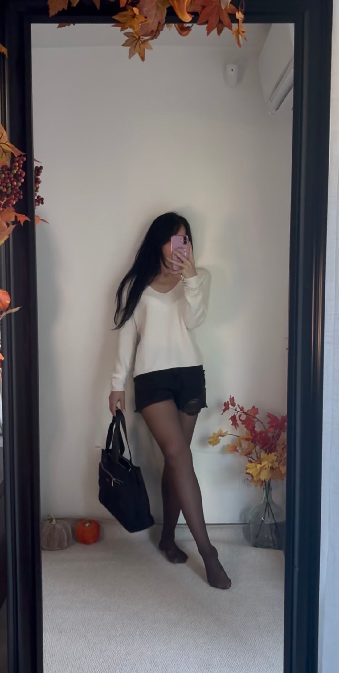 Pull en alpaga sans couture (blanc)